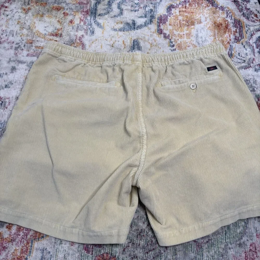 Faherty Corduroy Shorts Yellow